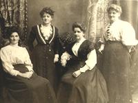 The Fail Sisters - Back Row, L-R: Christiana Fail, Isabella Fail. Front Row L-R: Elizabeth Fail, Mary Ann Fail